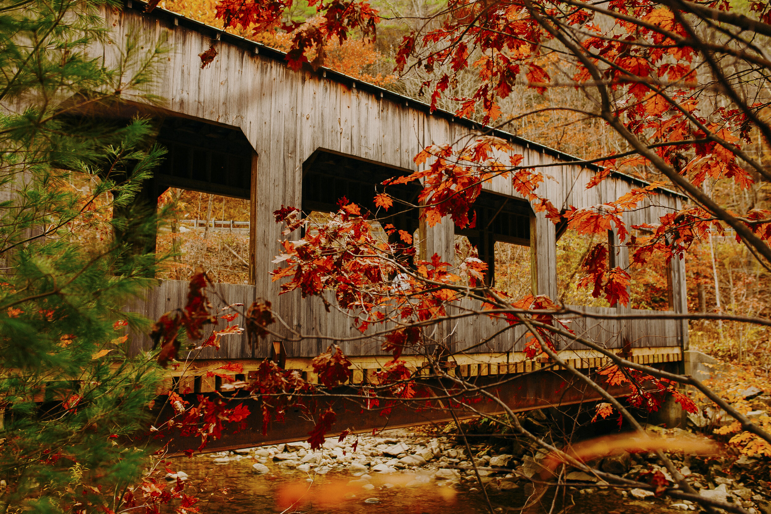 Driving Through Vermont in Autumn