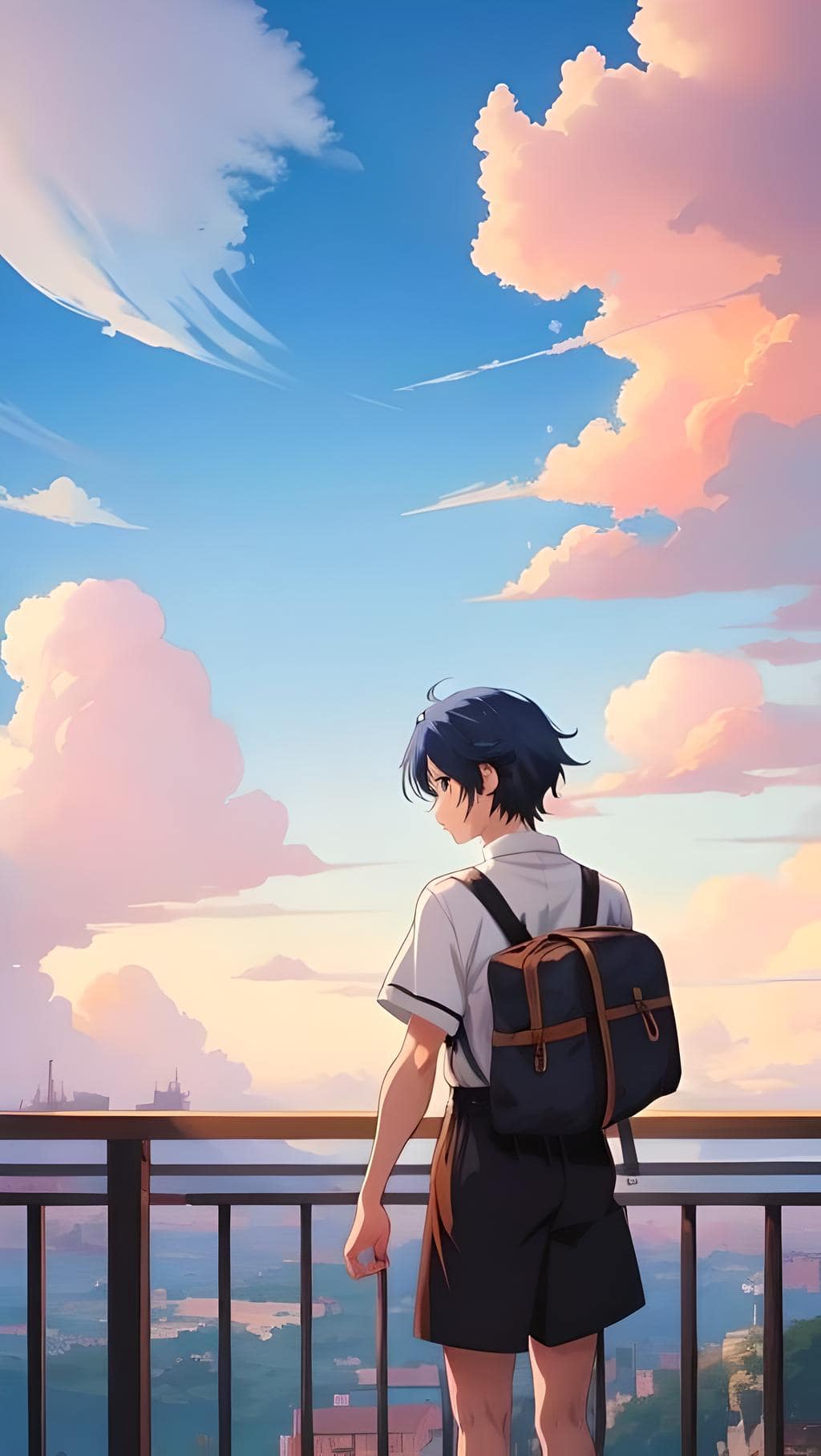 Samsung A55 Wallpaper Anime Boy 1