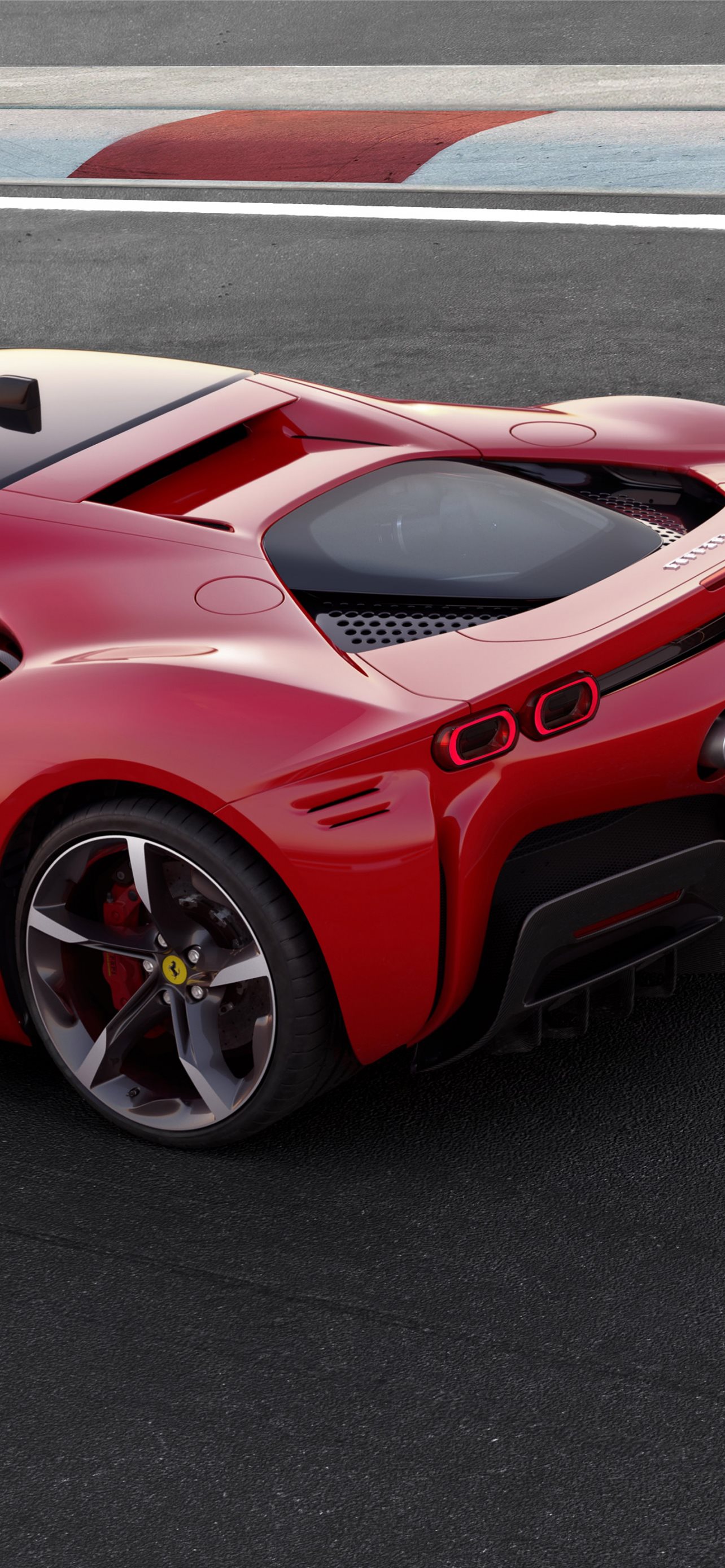 Best Ferrari sf90 iPhone HD Wallpaper