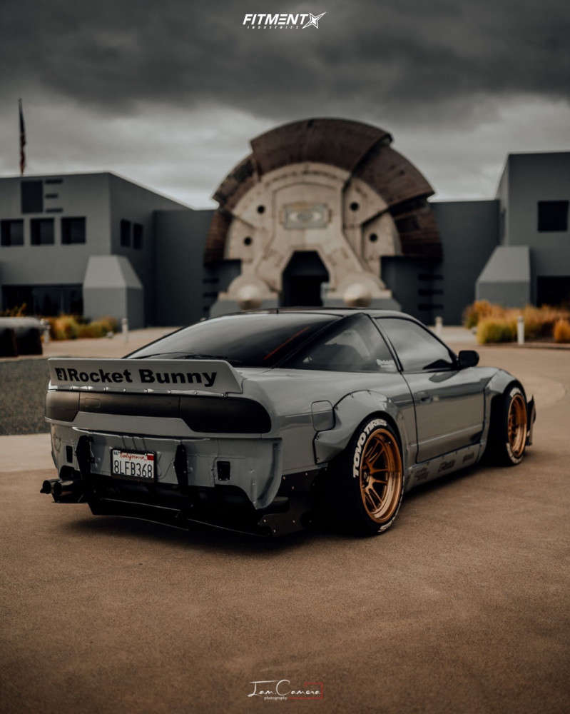 Nissan 240SX SE with 18x9.5 Cosmis