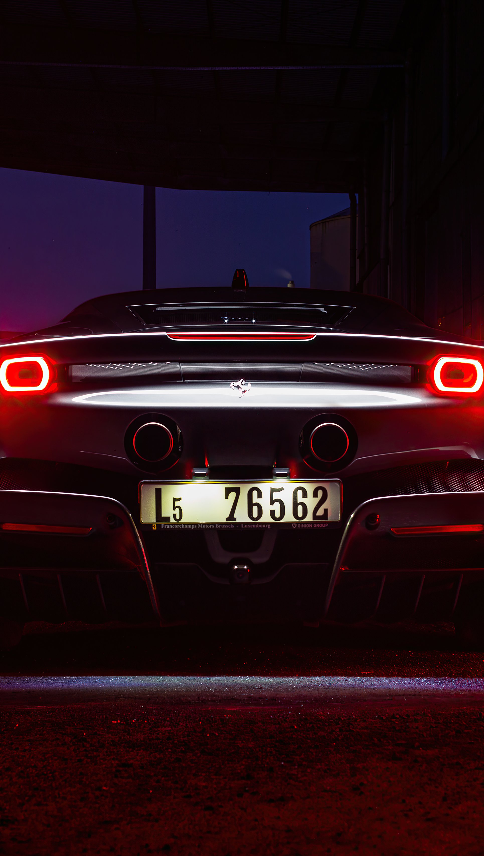 Ferrari SF90 Stradale rear Wallpaper 5k