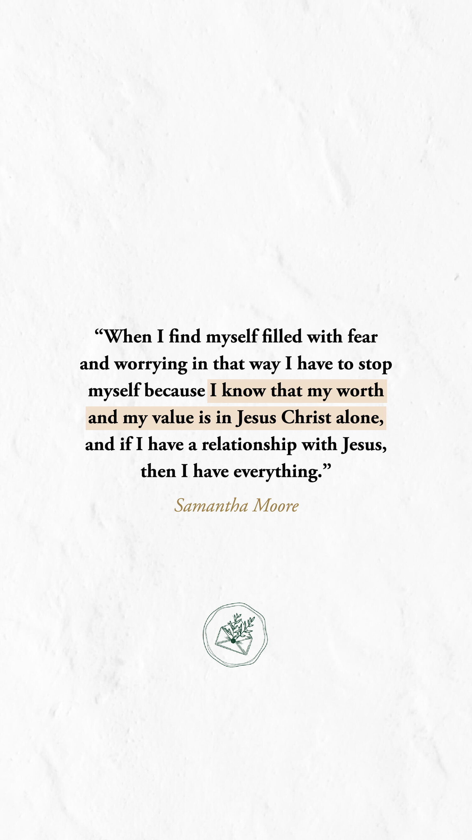 My Value is in Jesus Christ Alone Catholic Woman