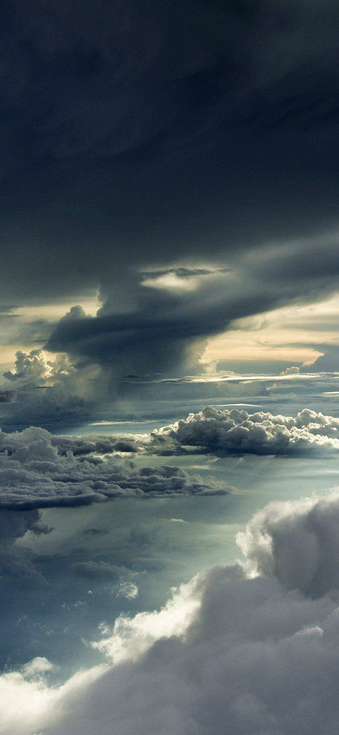 Wallpaper Between Storm Clouds Sky