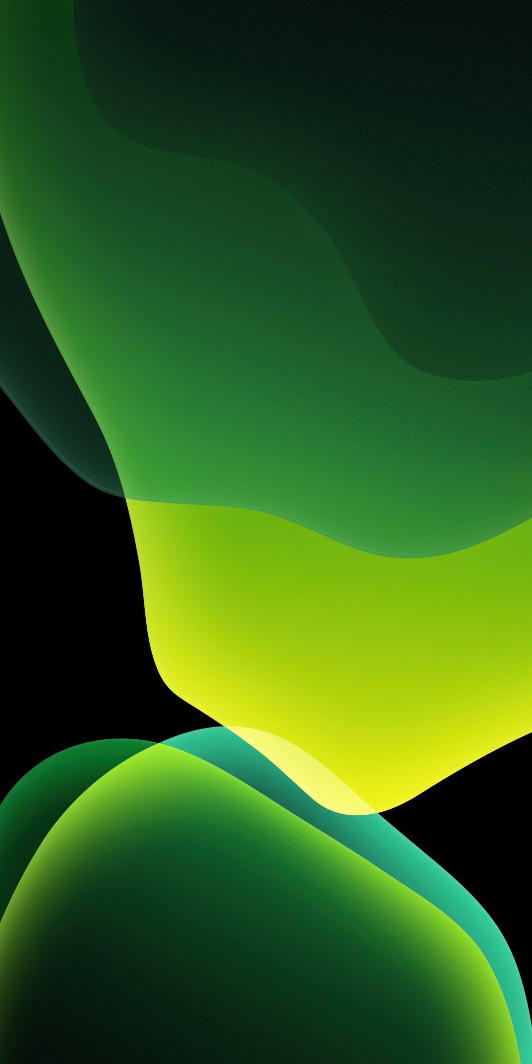 iOS 13 Wallpaper 4K, Stock, iPadOS, Green