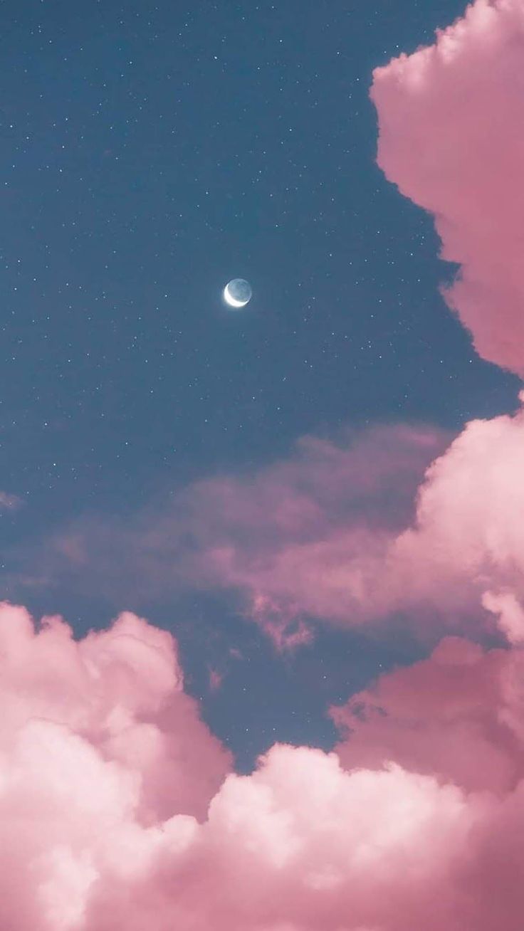 Pink Sky Aesthetic Pastel Wallpaper