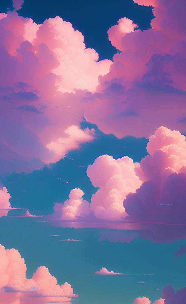 Soft pink clouds