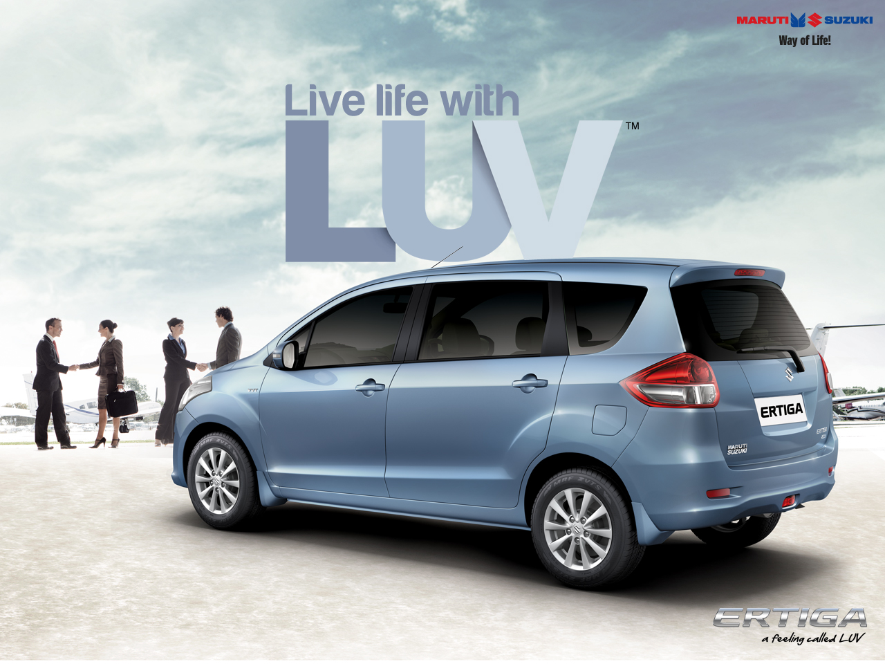 Maruti Ertiga Rear View (Desktop Wallpaper)