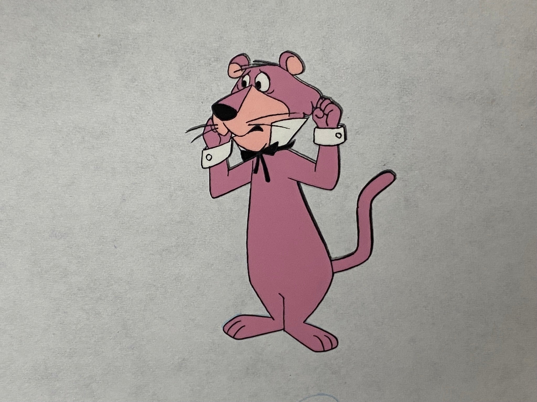 Original cel and drawing of Snagglepuss