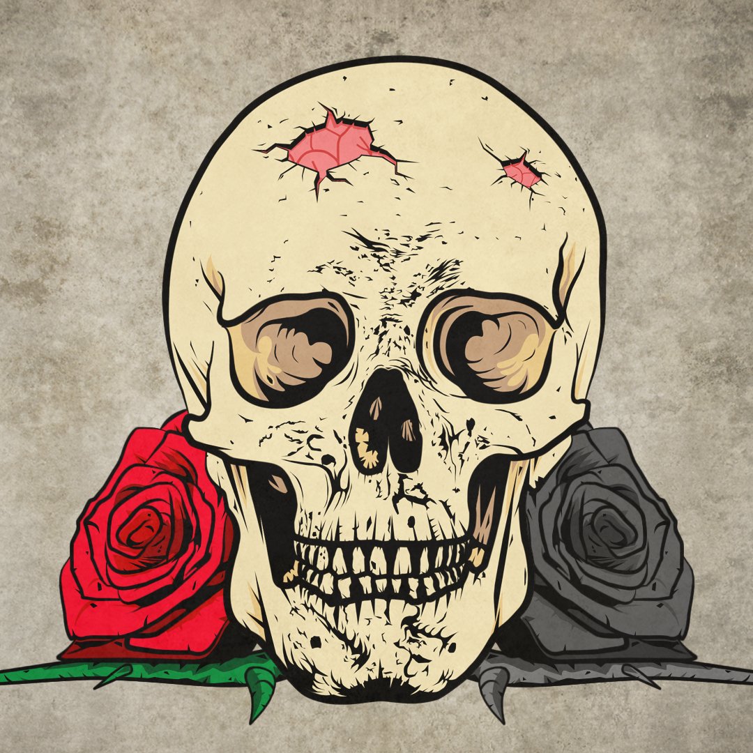 Download Rose Skull Dark PFP