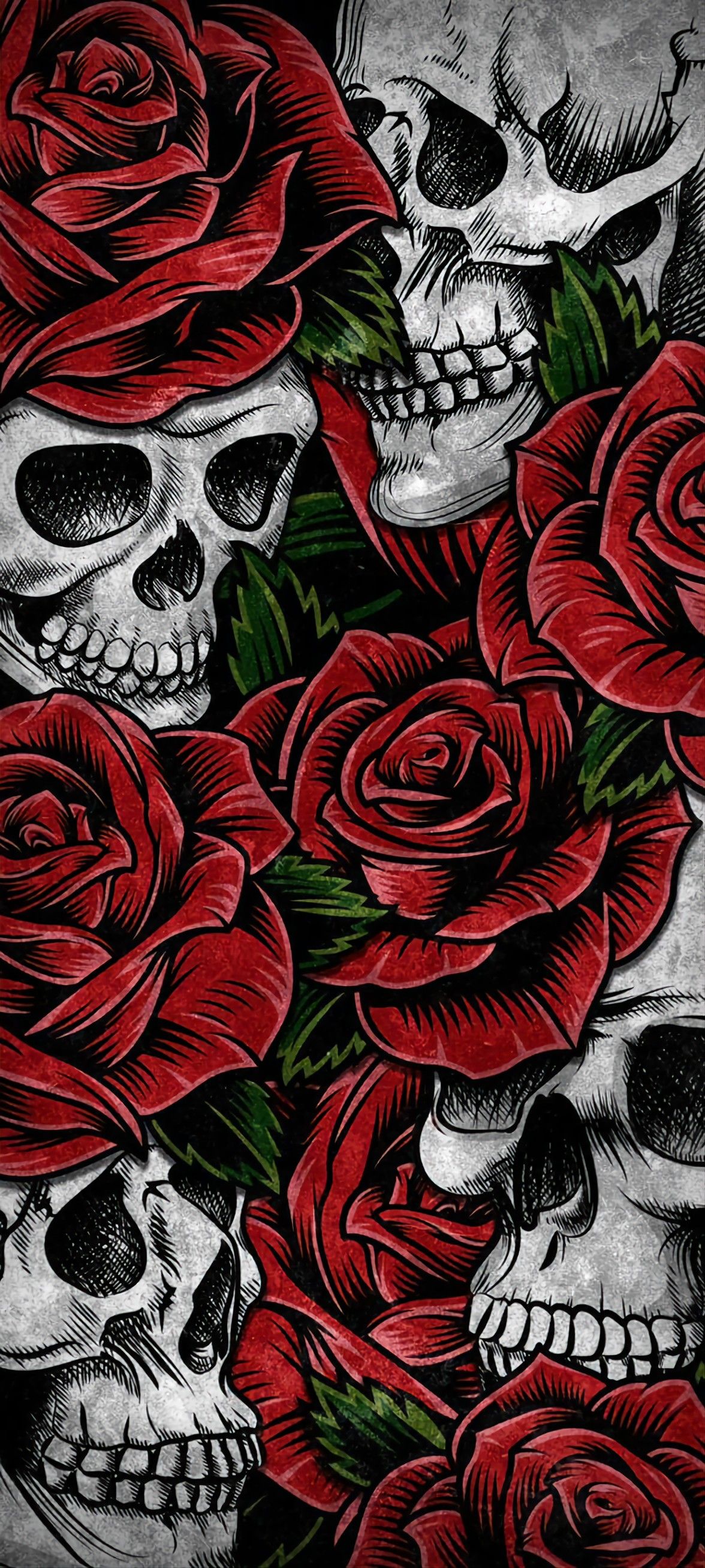 Skull Drop Roses Wallpapers - Wallpaper Cave