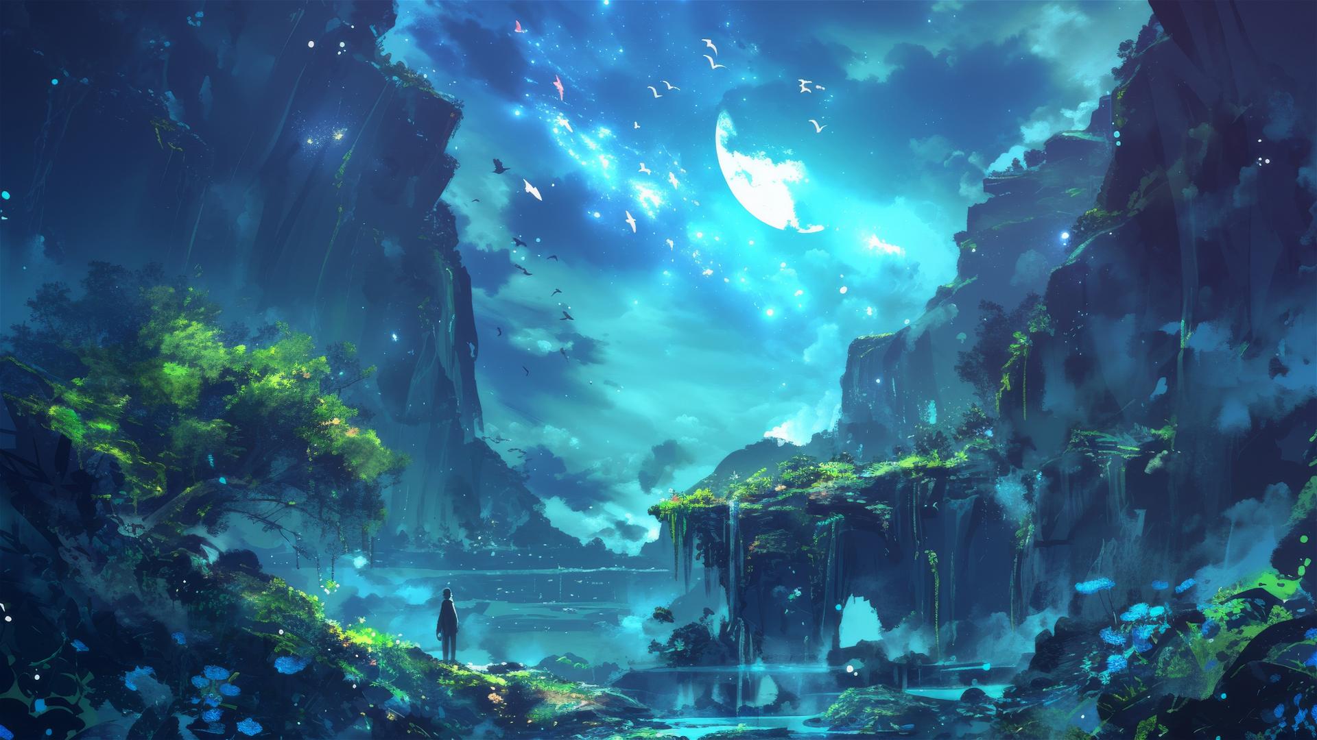 4K HD Wallpaper: Soft Moon Glow