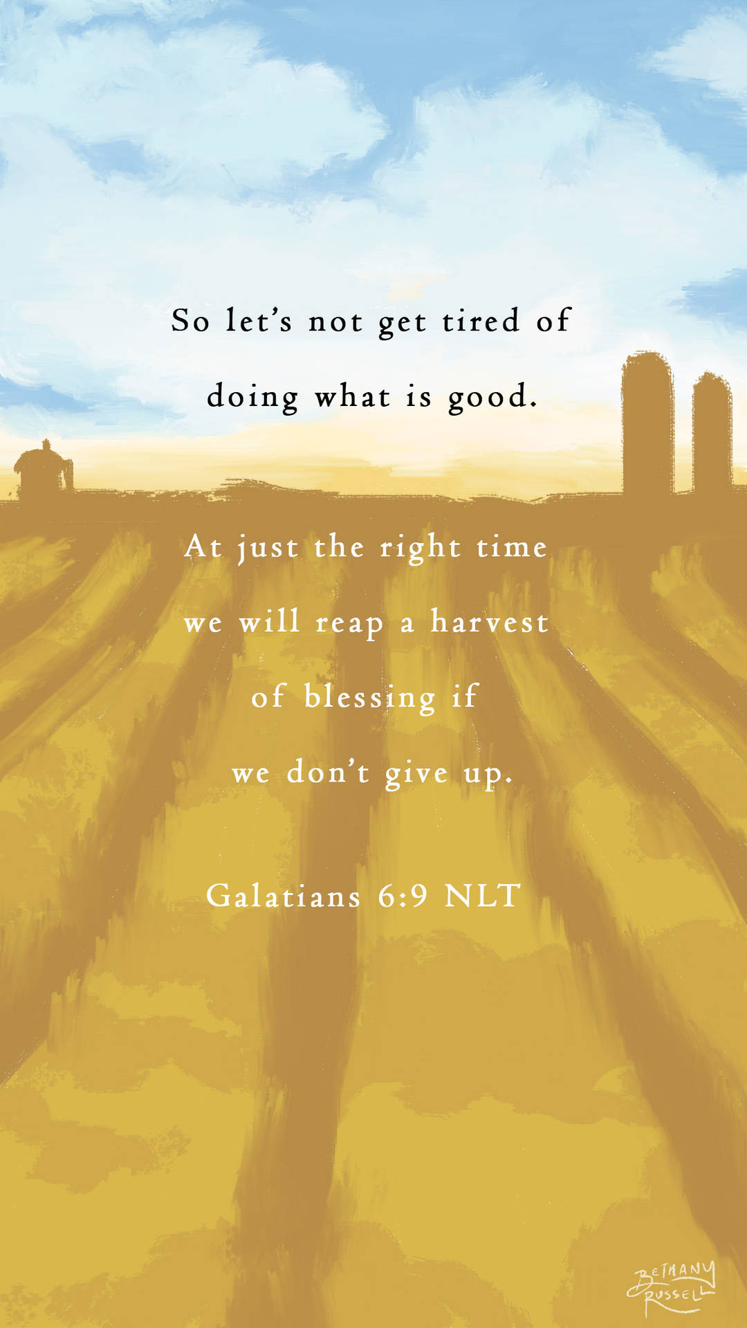 Download Galatians 6:9 Versed Wallpaper