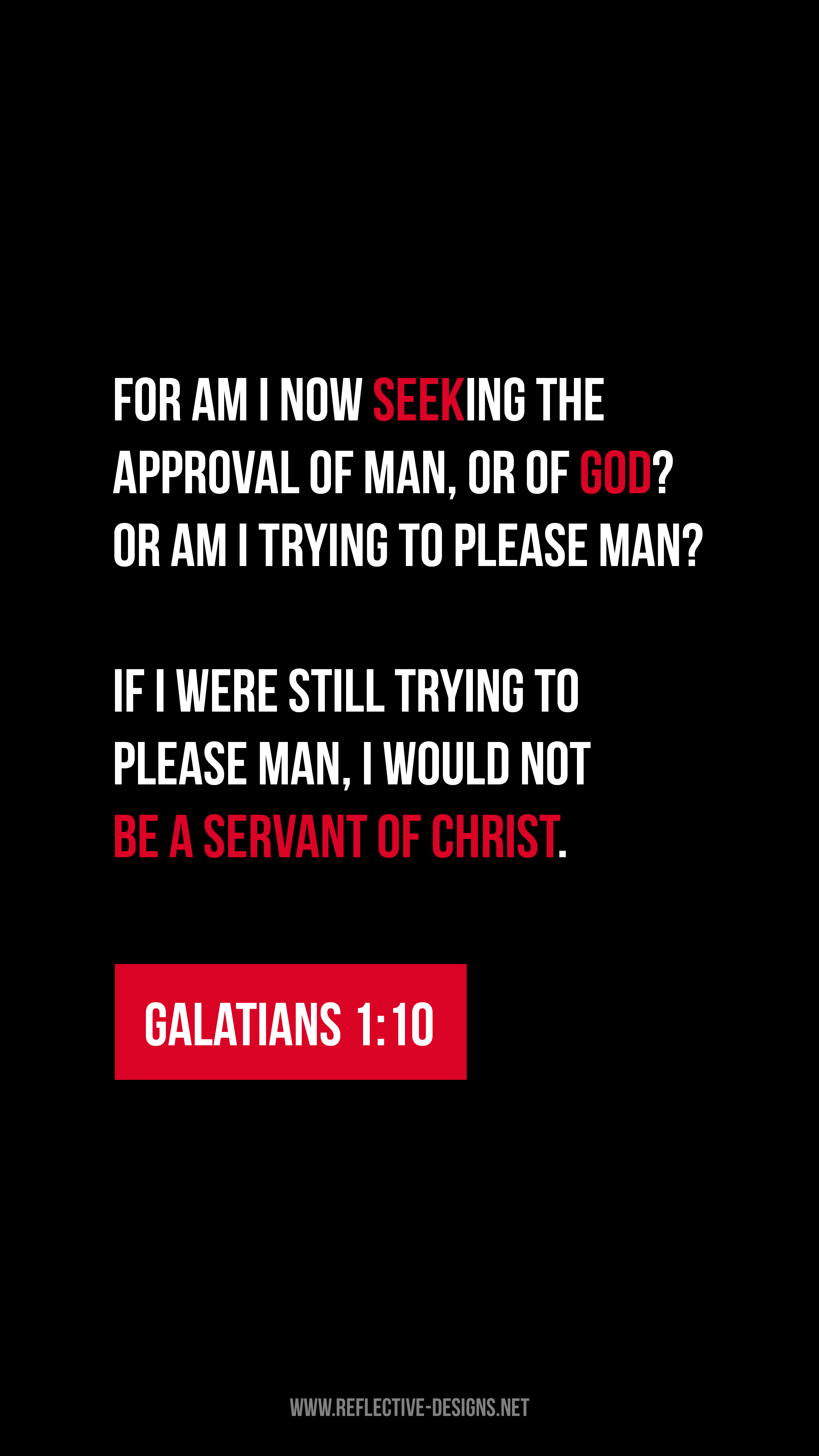 Galatians 1:10 iPhone Wallpaper