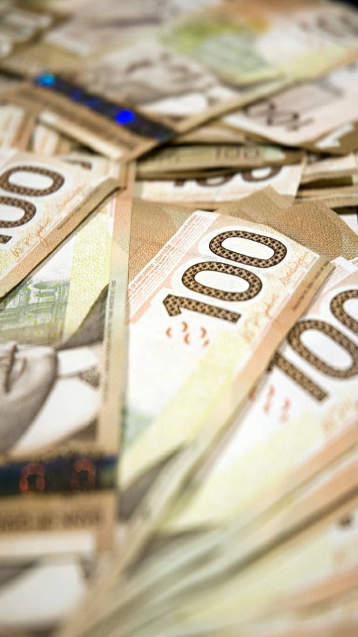 Canadian Money iPhone Wallpaper