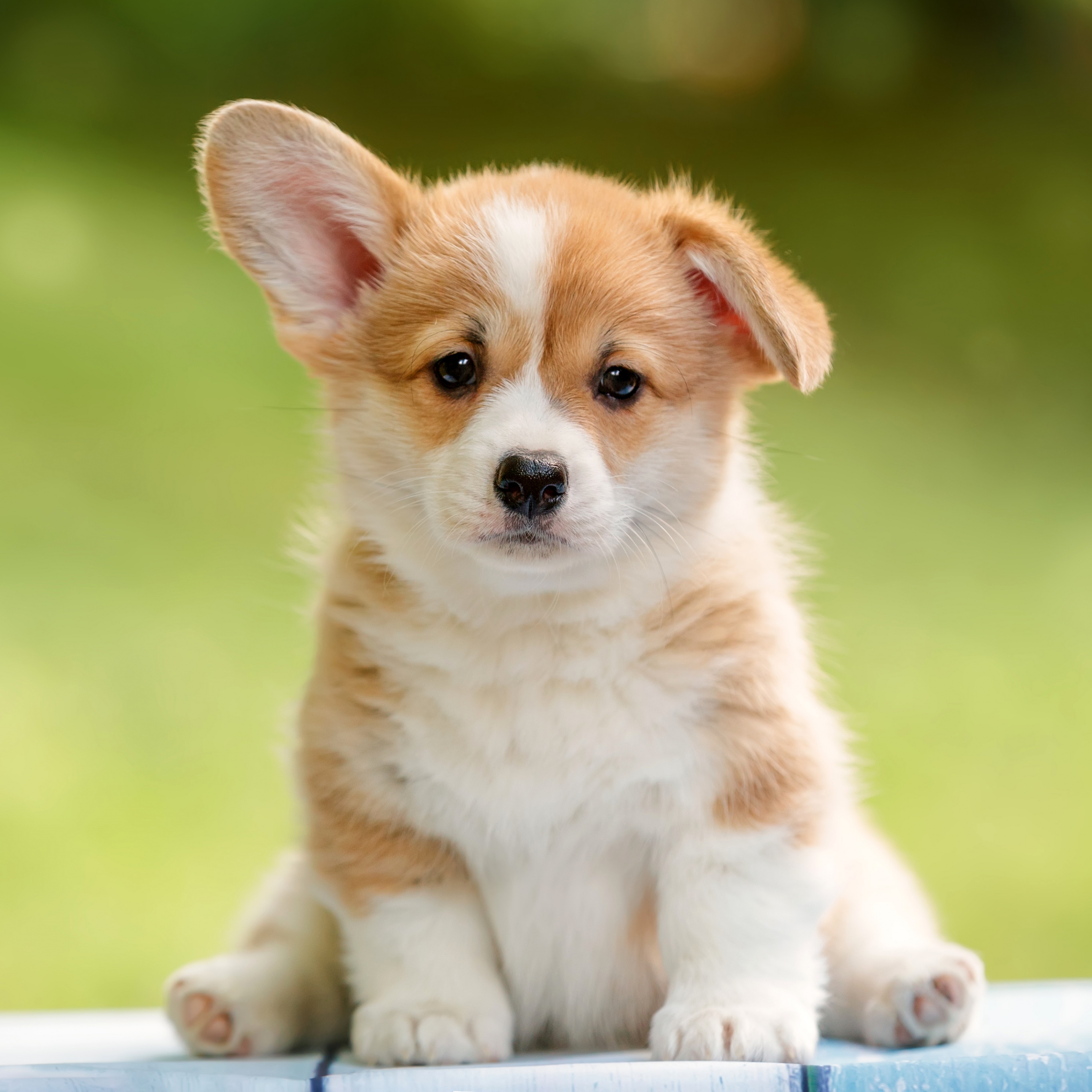 Corgi puppy Wallpaper 4K, Happy, Pet