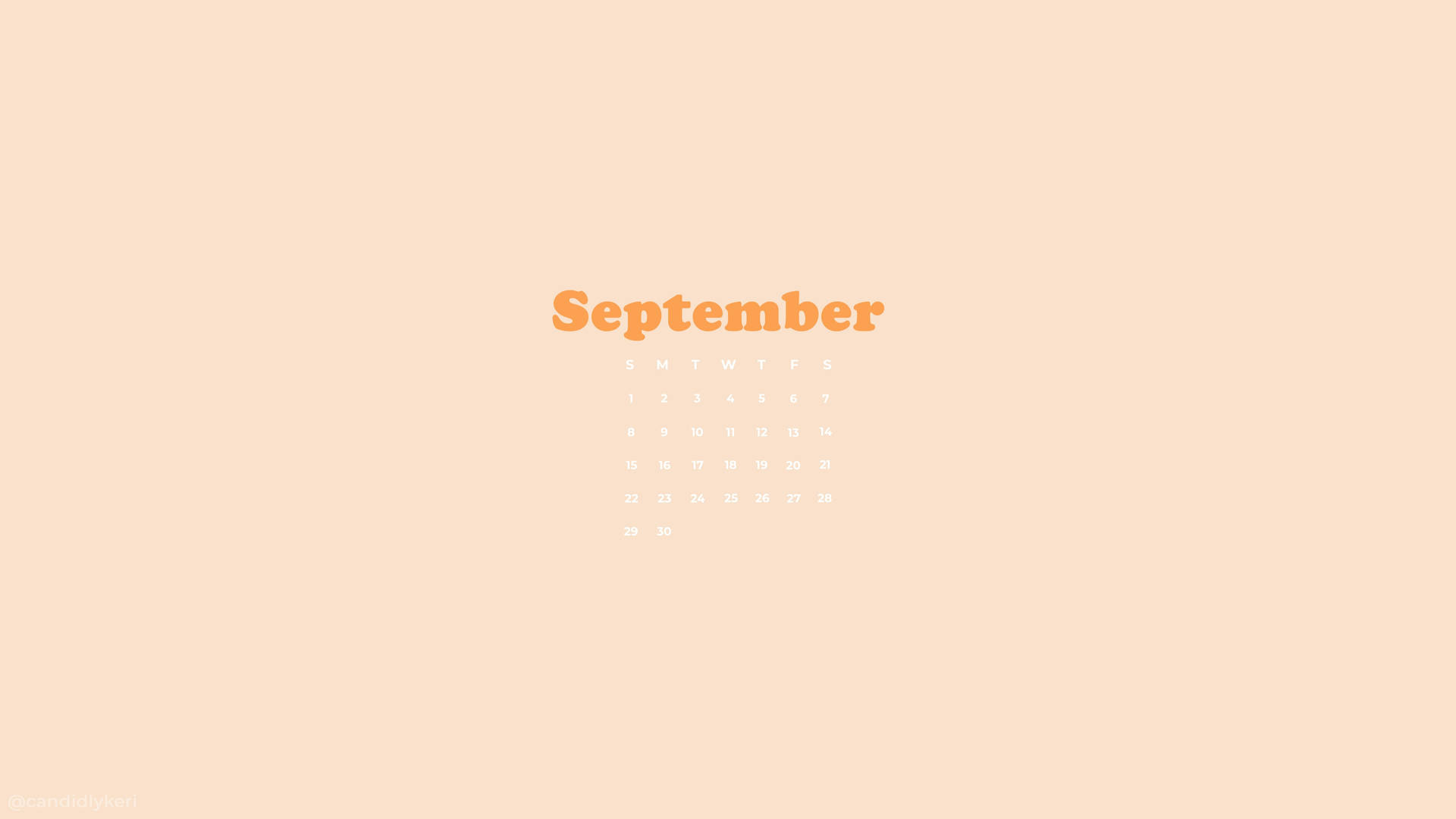 minimalist calendar Wallpaper