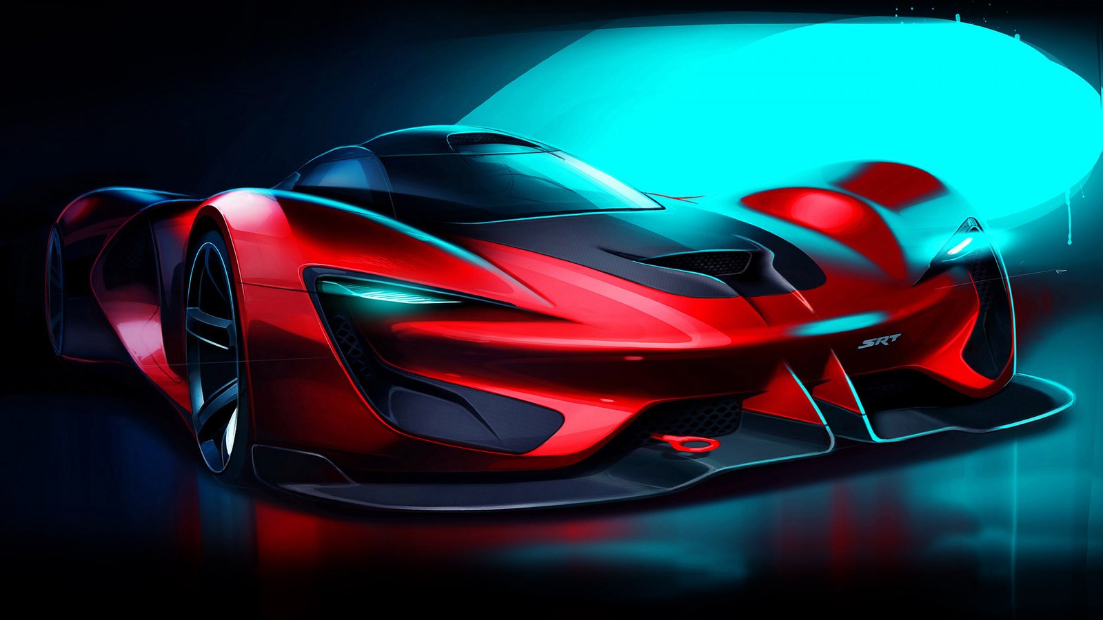 Srt Tomahawk Vision Gran Red Car
