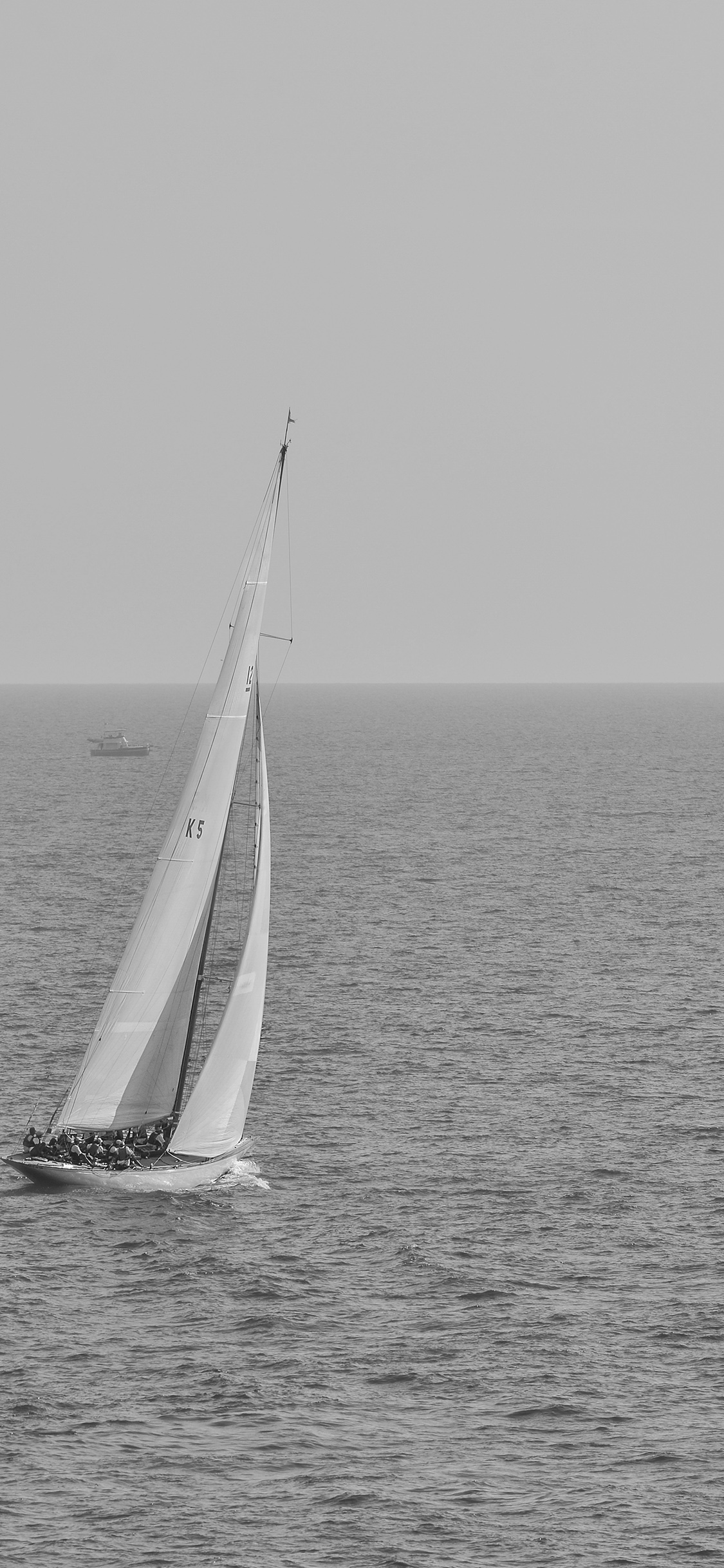 Boat Dark Bw Sea Ocean Nature