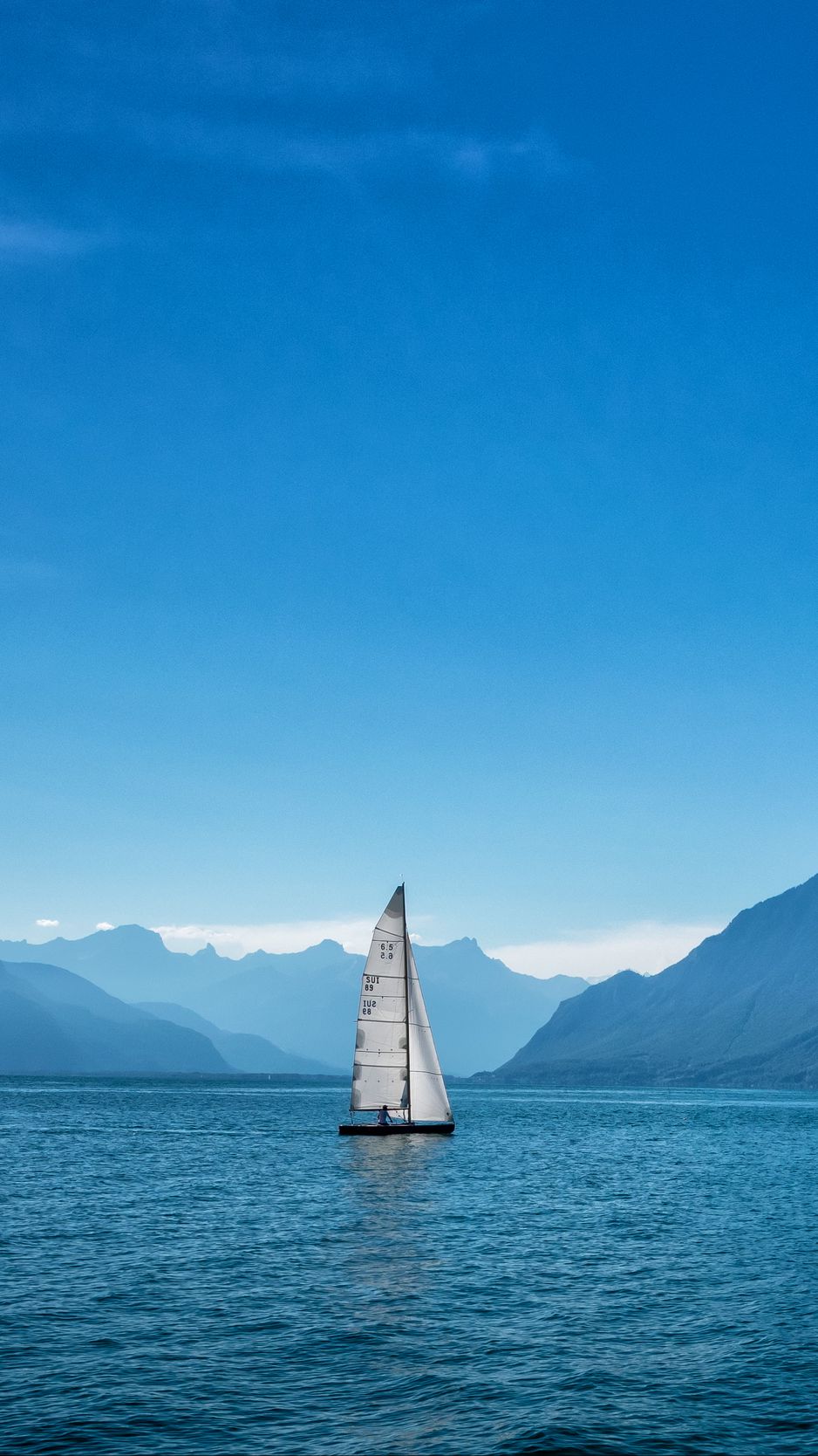 Download Wallpaper 938x1668 Ship, Sailboat, Mountains, Sea Iphone 8 7 6s 6 For Parallax HD Background