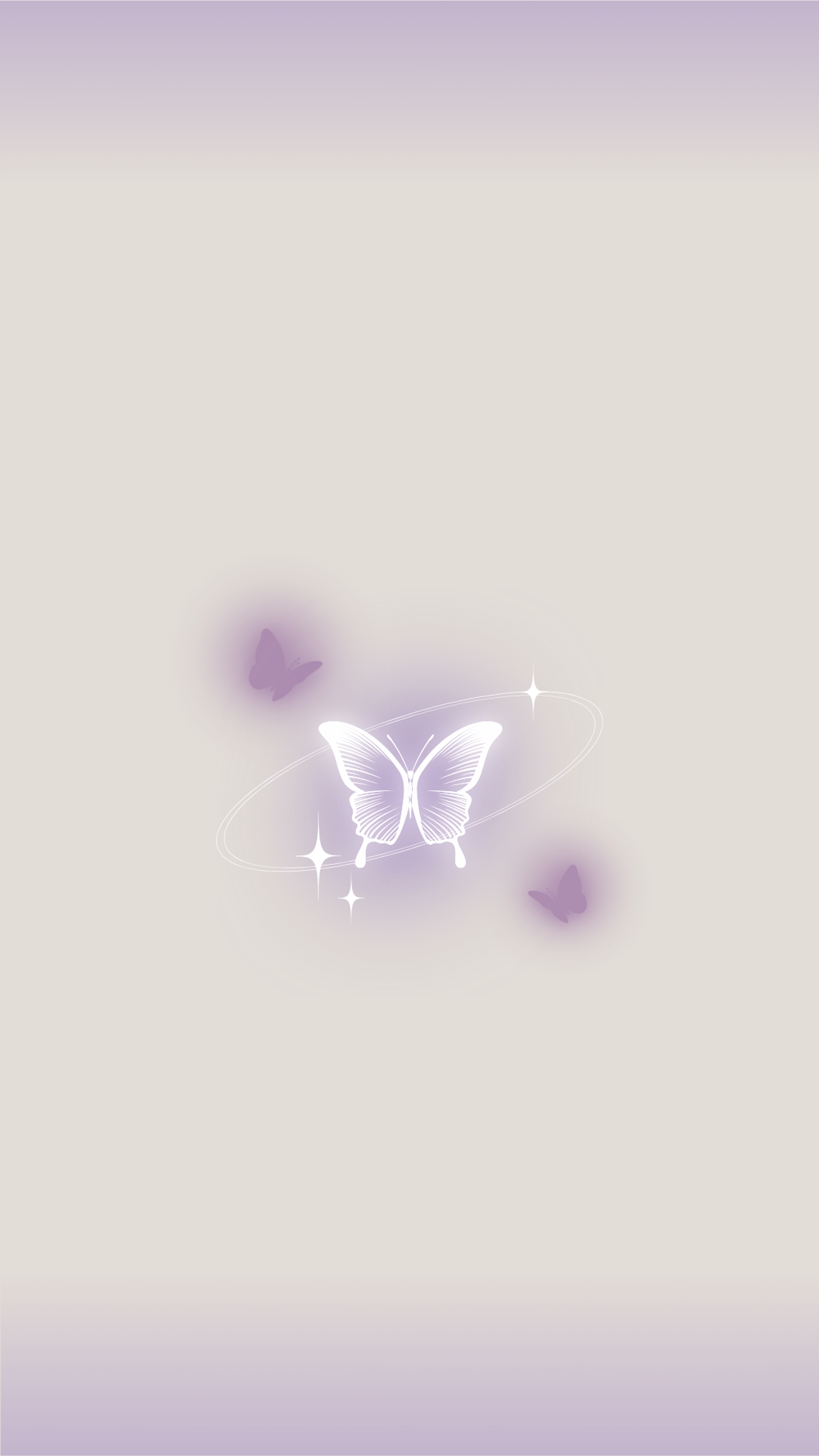 Shimmering Purple Butterflies on Soft