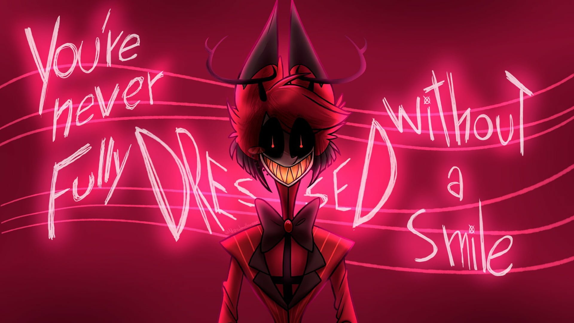 Hazbin Hotel Alastor HD Wallpaper