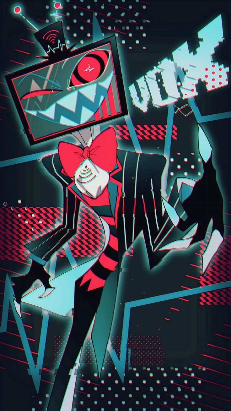 free wallpaper 4K hazbin hotel, horror, art, vox for mobile and desktop