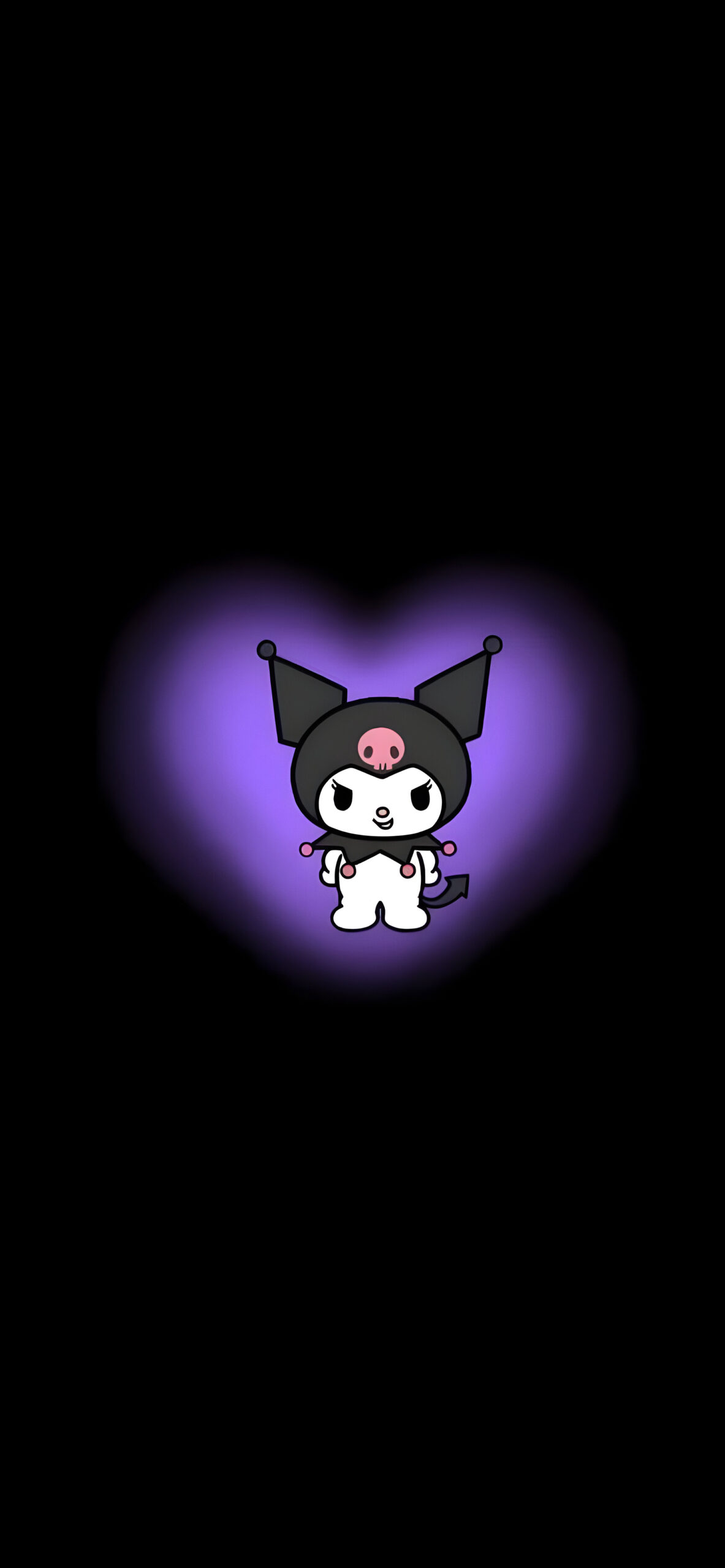 Kuromi Cute Dark Theme Wallpaper Sanrio Wallpaper HD