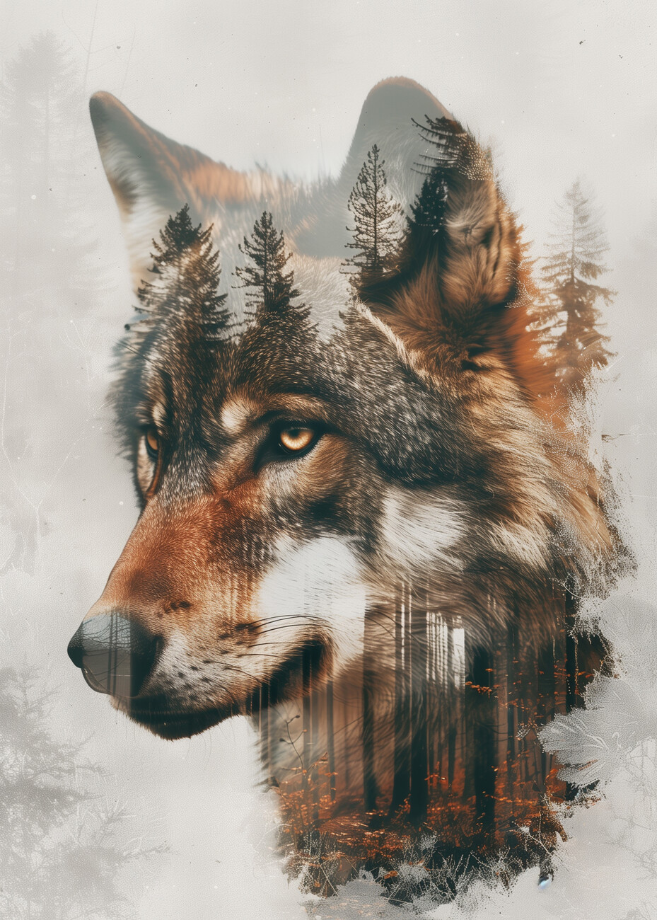 Nature Woods Portrait Animal. Posters
