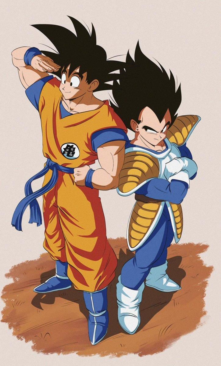 Saiyan Saga Goku and Vegeta