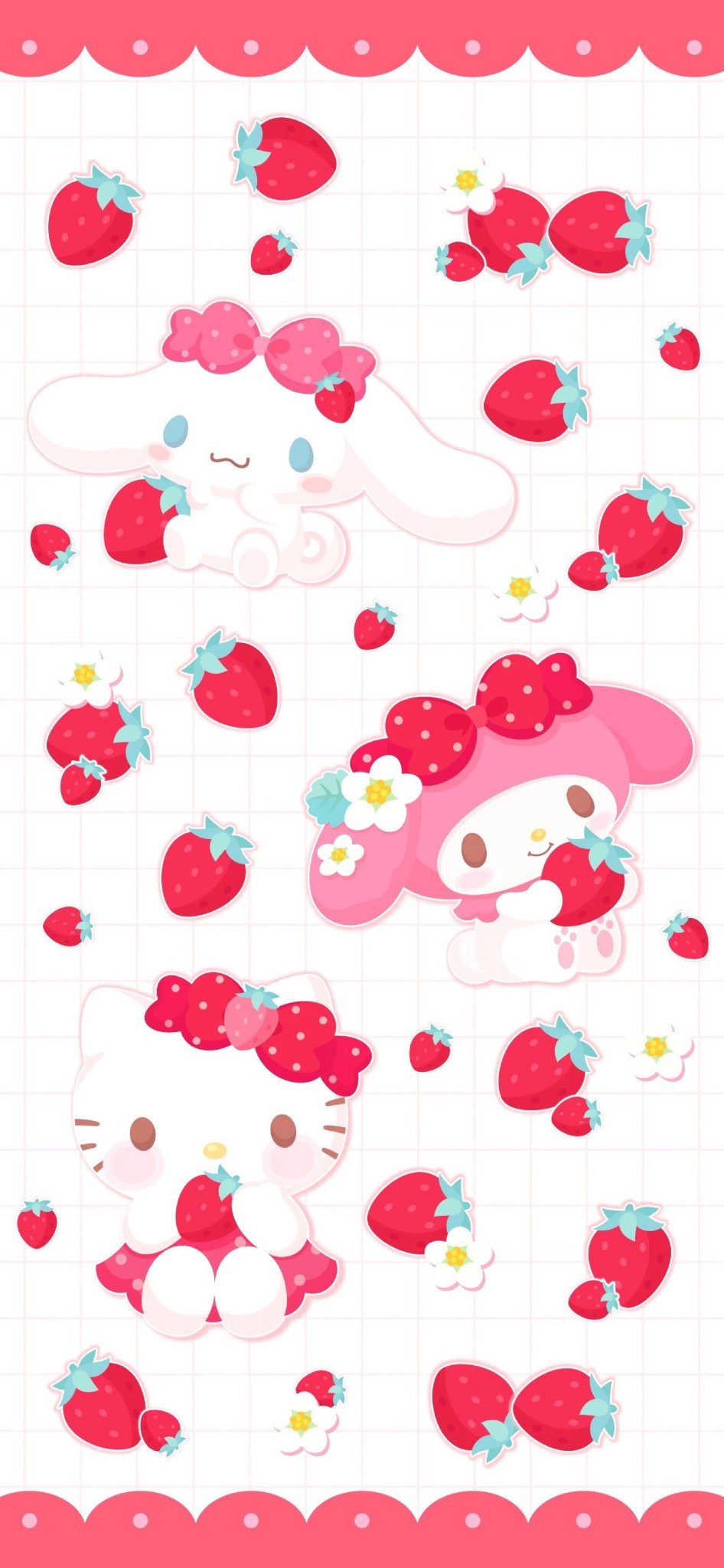 CINNAMOROLL X STRAWBERRY WALLPAPERS