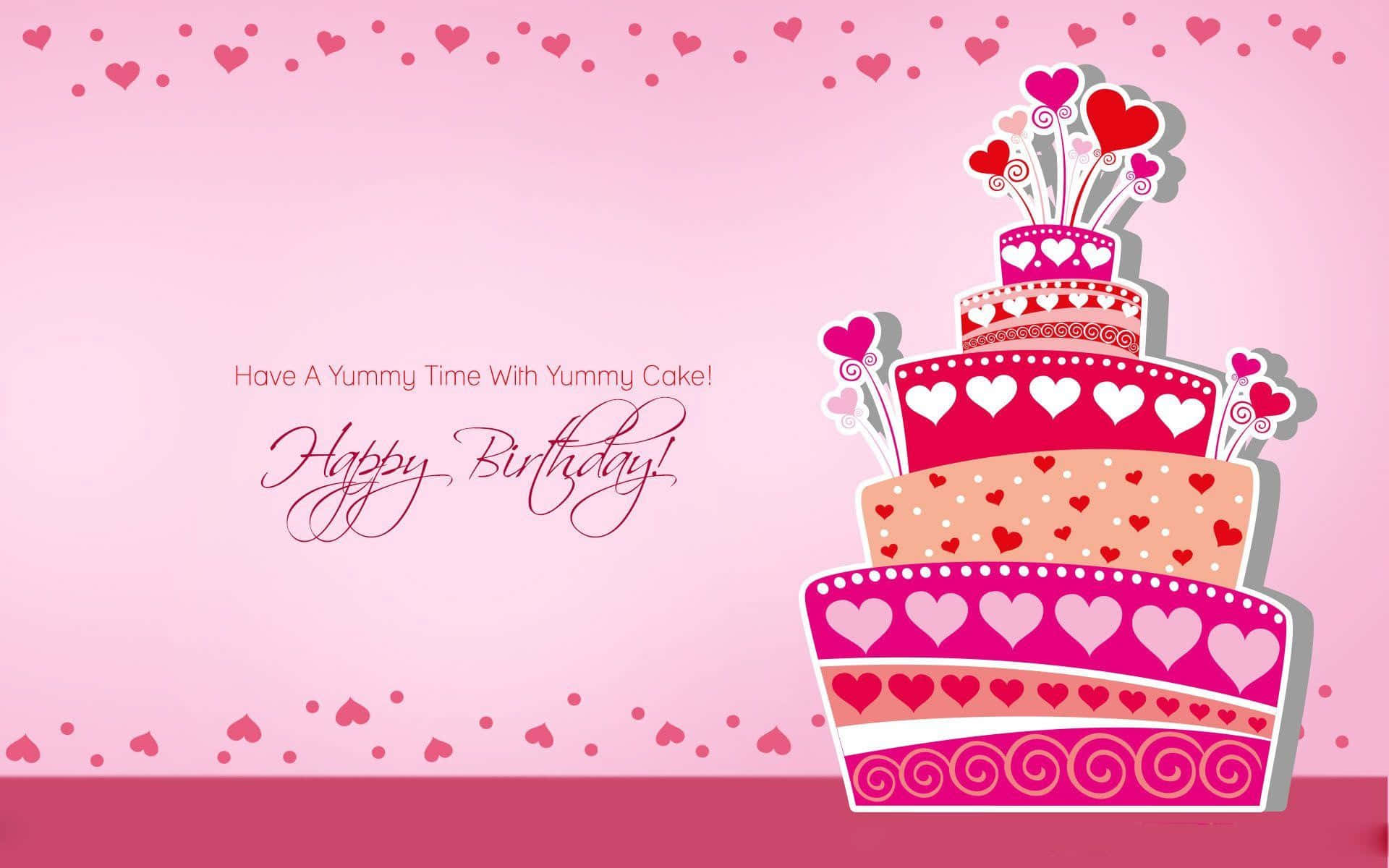Pink Birthday Background