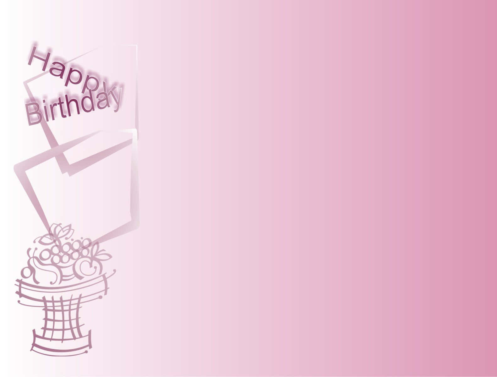 Pink Birthday Background