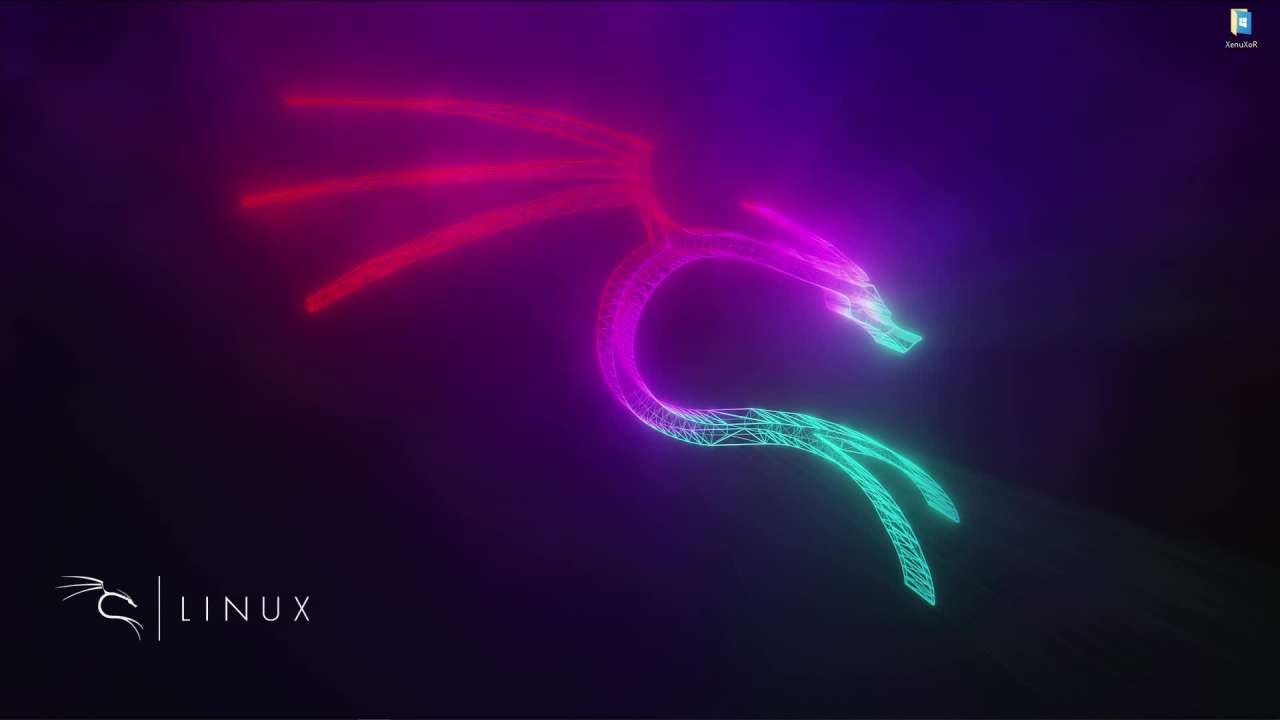 Live wallpaper Neon Kali Linux download