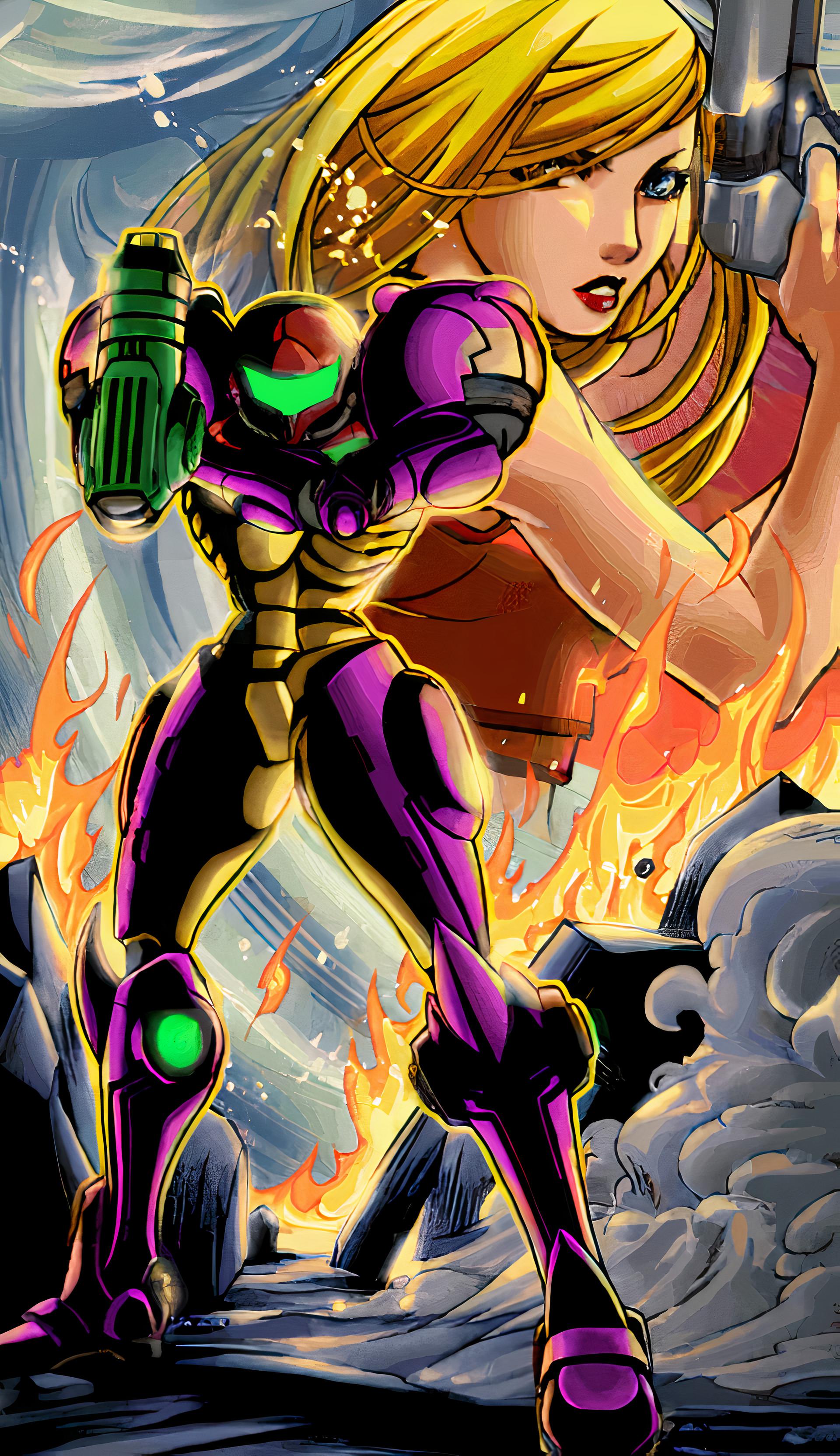 Metroid Zero Mission Ending Screens