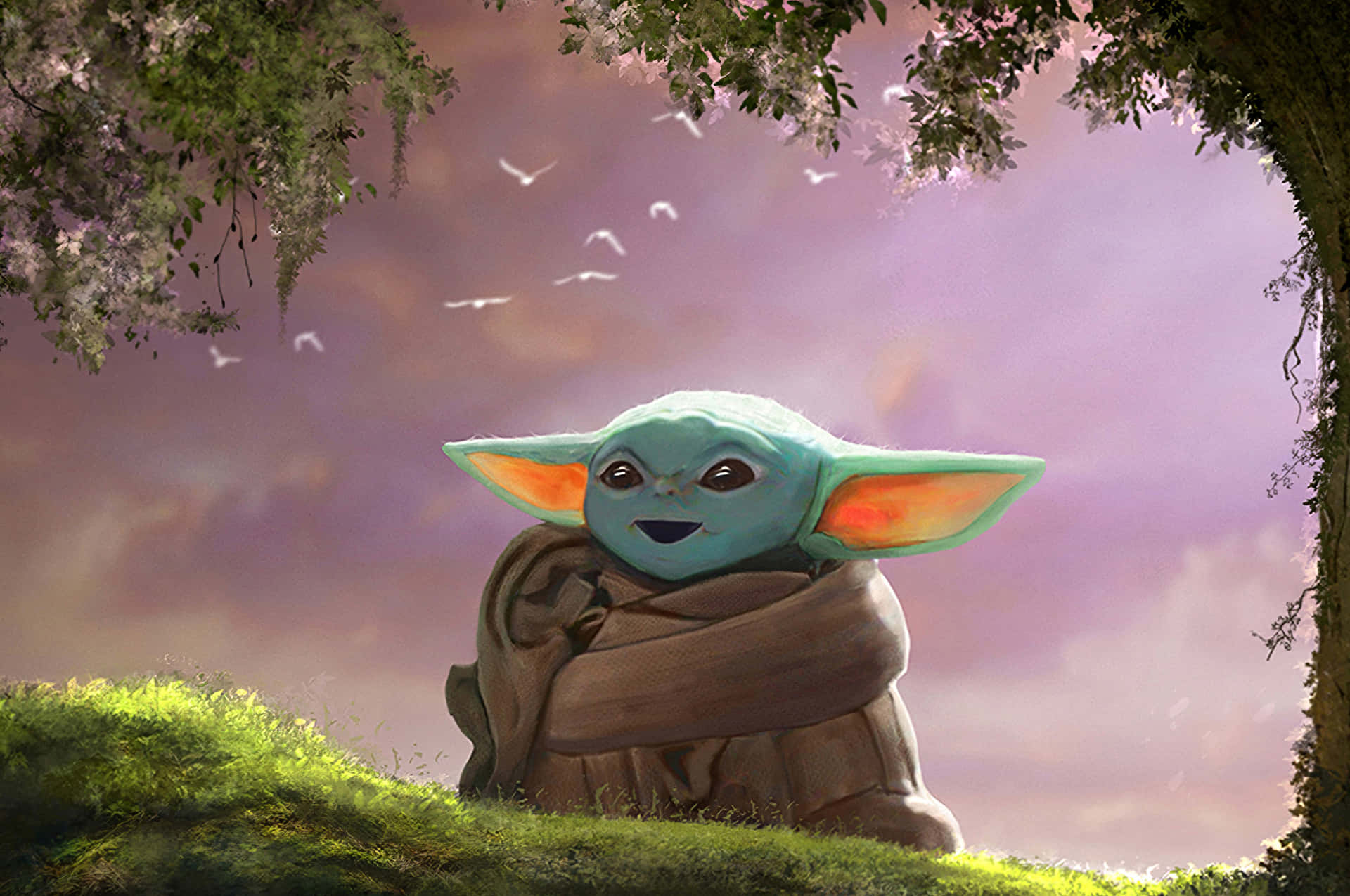 Baby Yoda Aesthetic Wallpaper