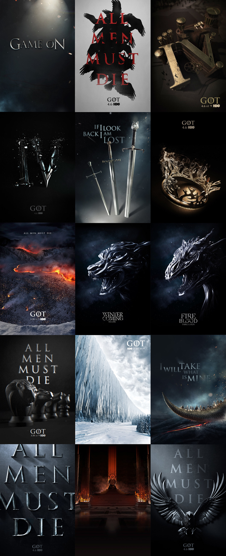 Game of thrones keyarts - Behance
