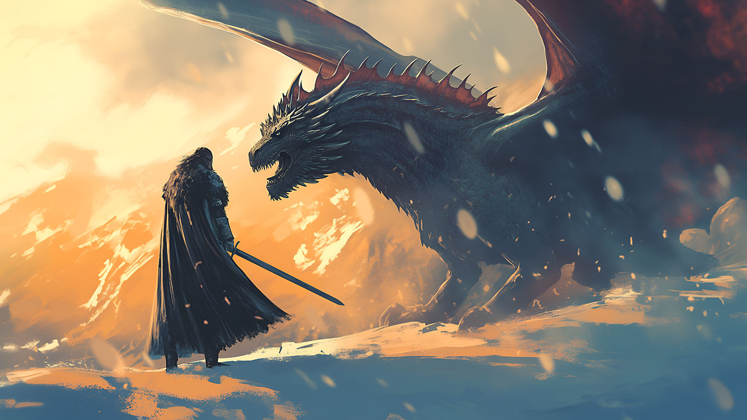 Jon Snow Dragon Epic Battle Game