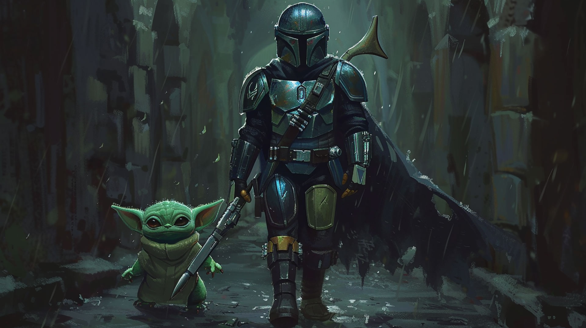 AI Mandalorian wallpaper, image. pc