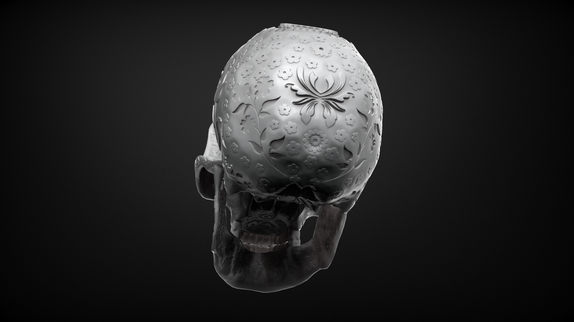 STL File Mexican Skull Calaca