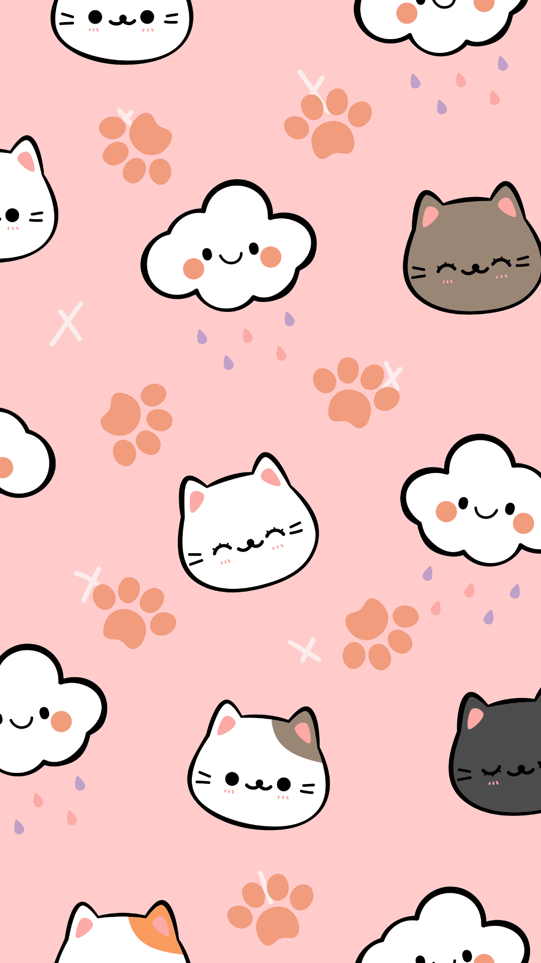 Purr Fectly Cute Cat IPhone Wallpaper