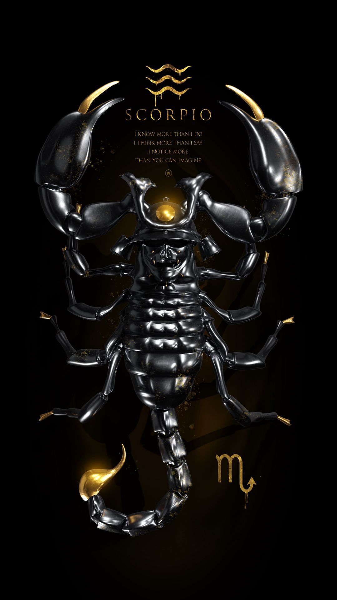 Wallpaper scorpio, zodiac sign