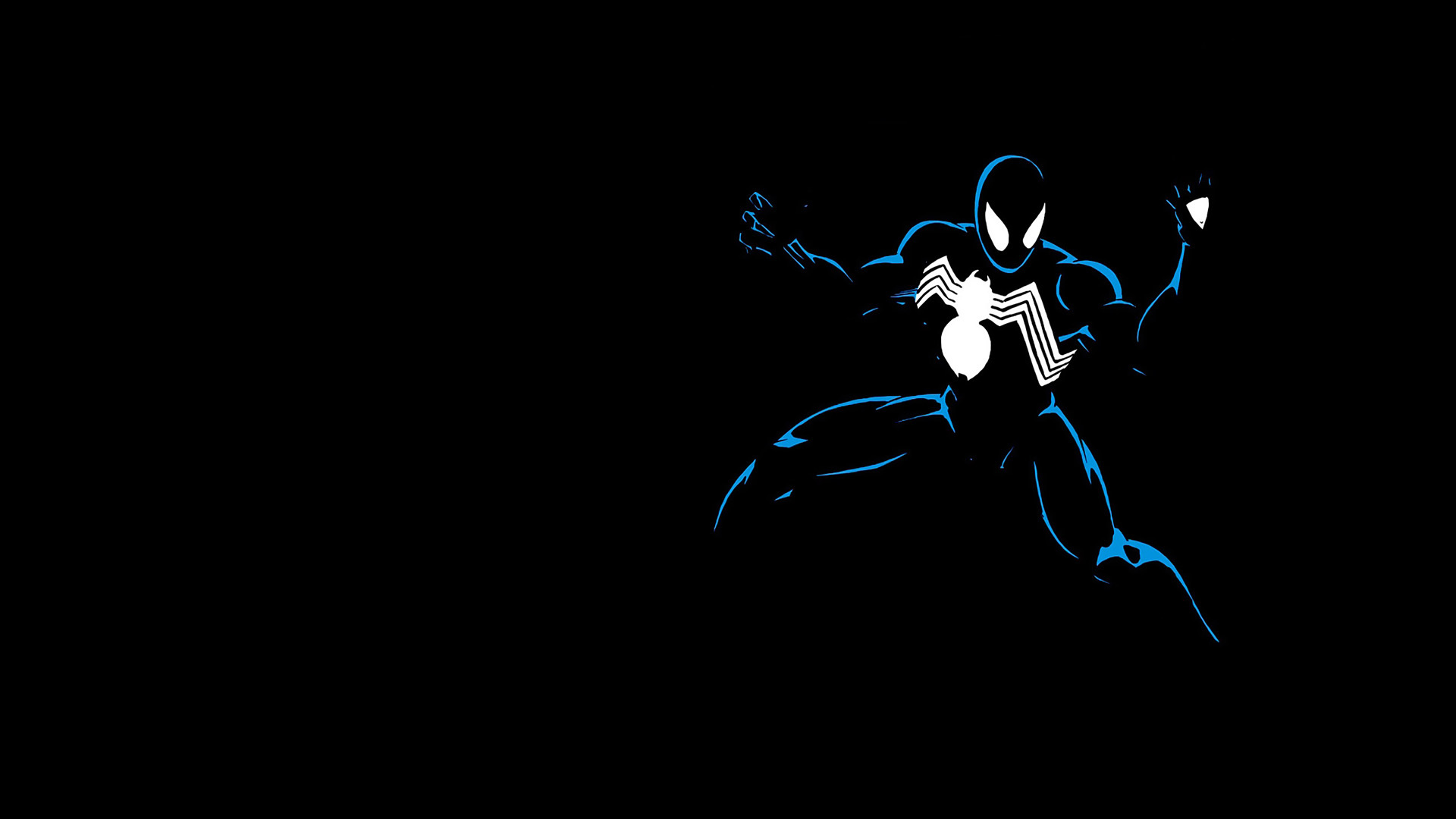Wallpaper black background, Marvel