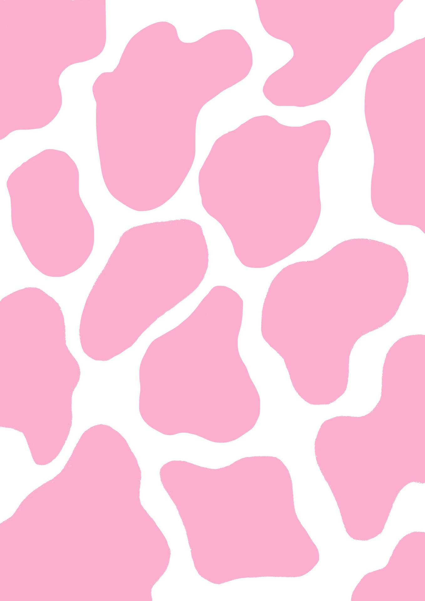 Pink Cow Print Wallpaper