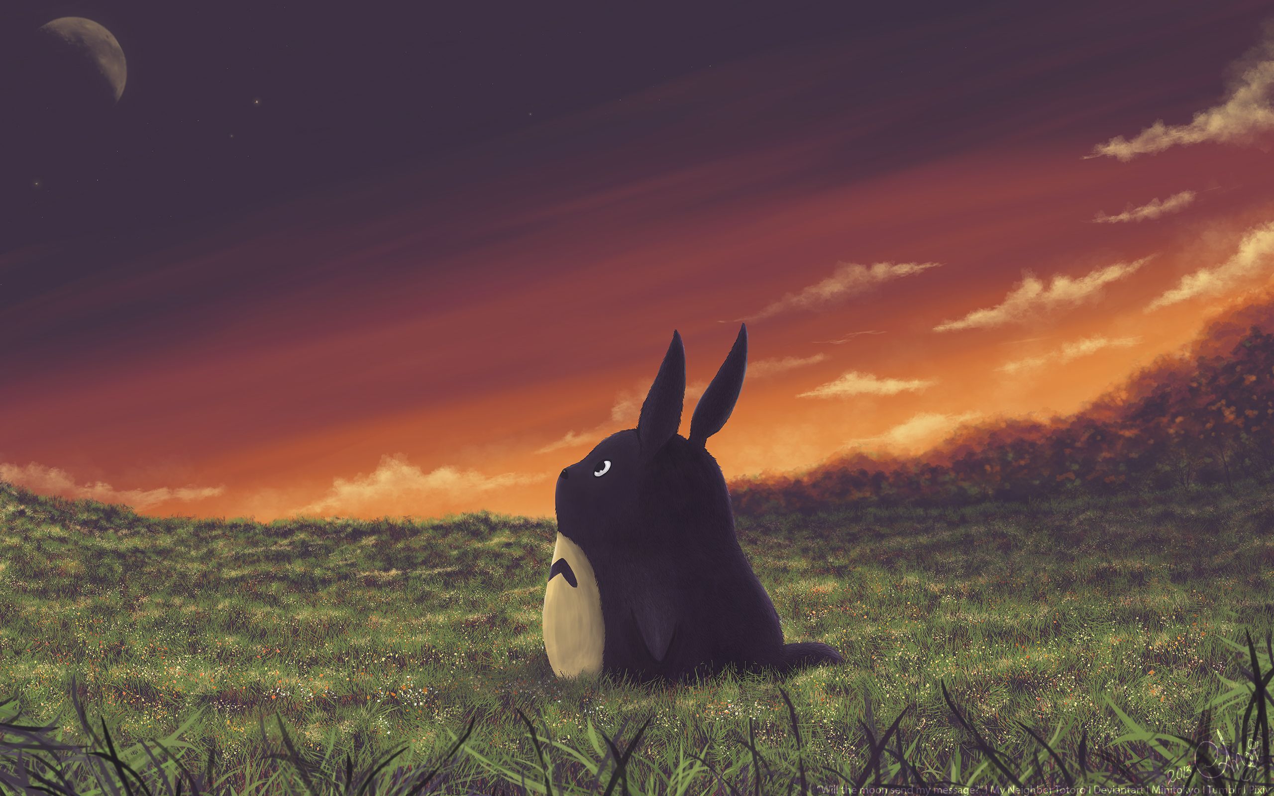 Awesome Totoro Laptop Wallpaper