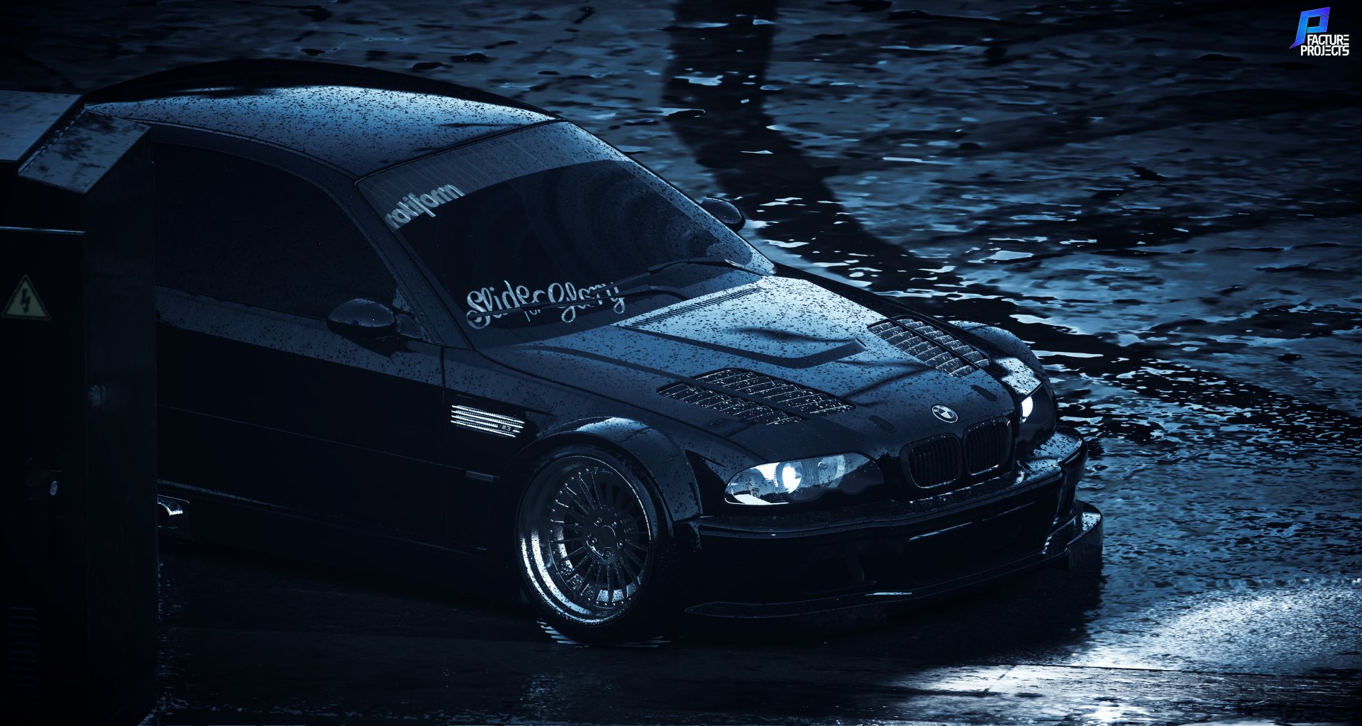 Black Car Need For Speed BMW M3 E46 BMW