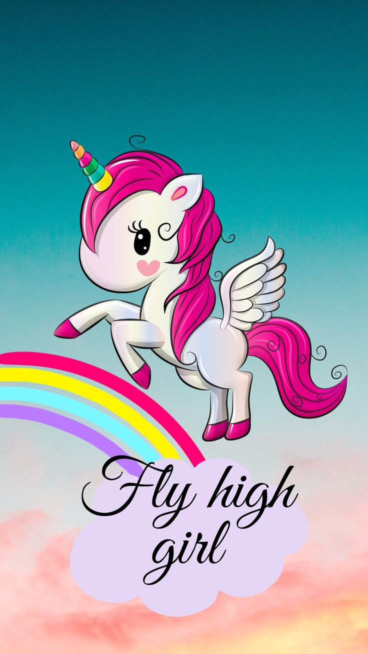 Cute unicorn wallpaper for girls