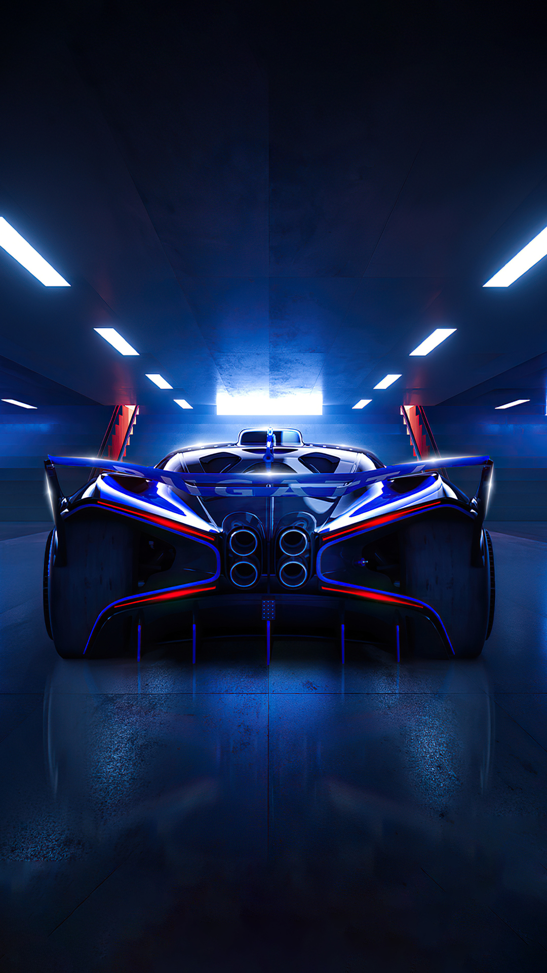 Bugatti Bolide Rear Look 4k