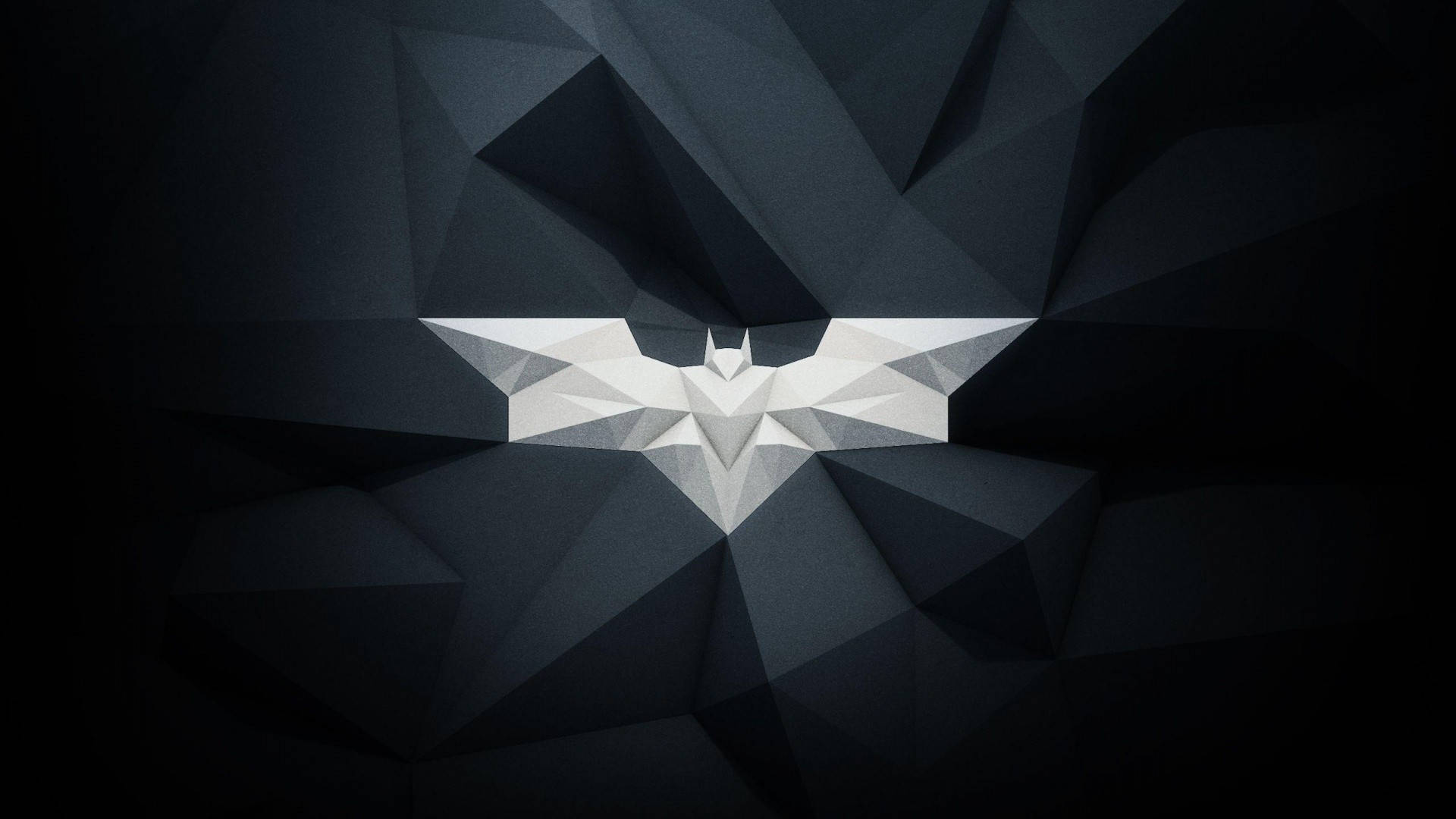 Polygon Batman Logo Mac OS Wallpaper