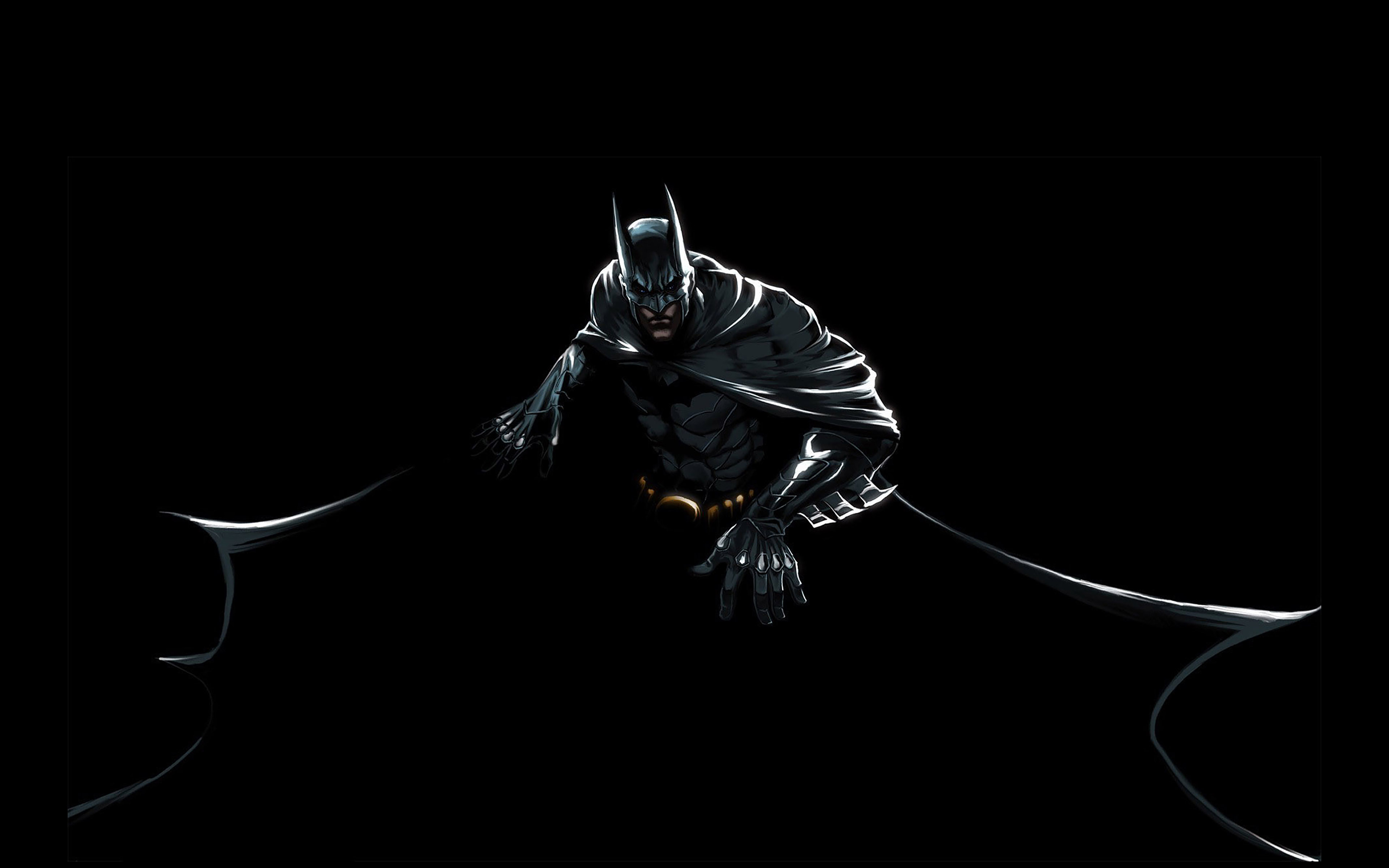 Batman Dark Hero Pose Illust Art