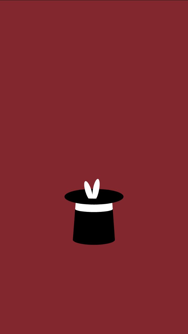 Rabbit hat. Minimalist
